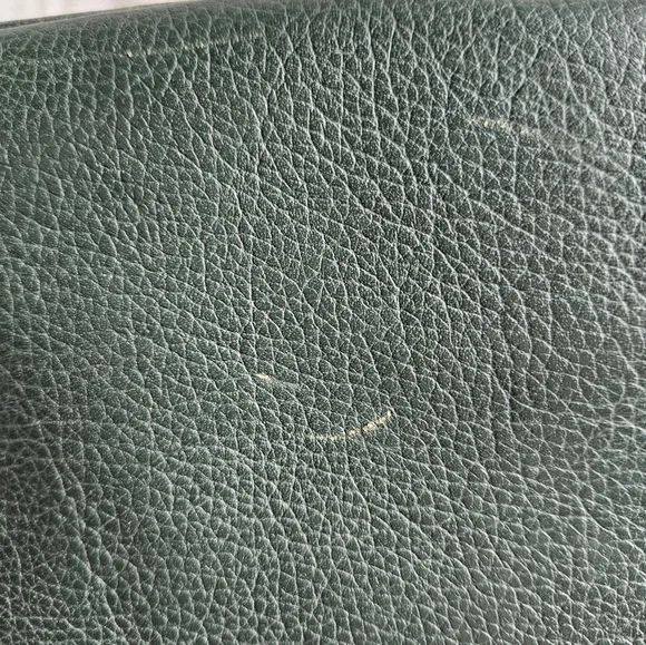 Tignanello Hunter Green Leather Satchel Bag – Silver Hardware – Classic Style - Picture 14 of 16